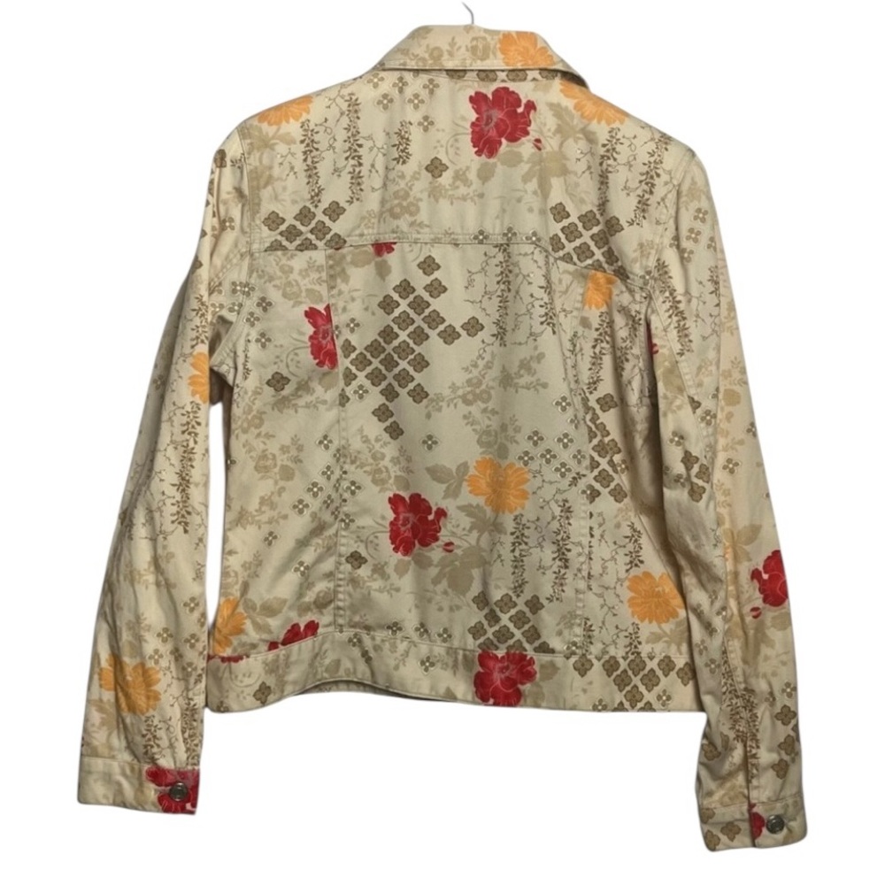 Geoffrey Beene Cream Floral Jacket - Picture 2 of 8